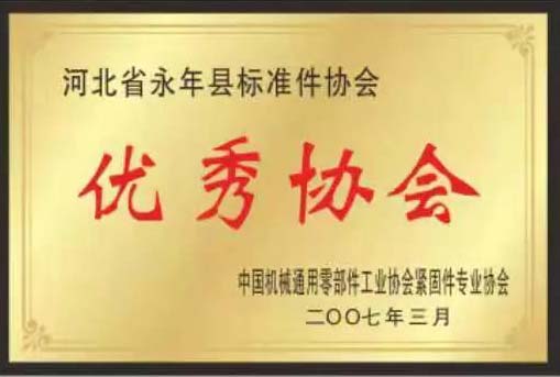 緊固件標準件生產(chǎn)廠(chǎng)家榮譽(yù)展示